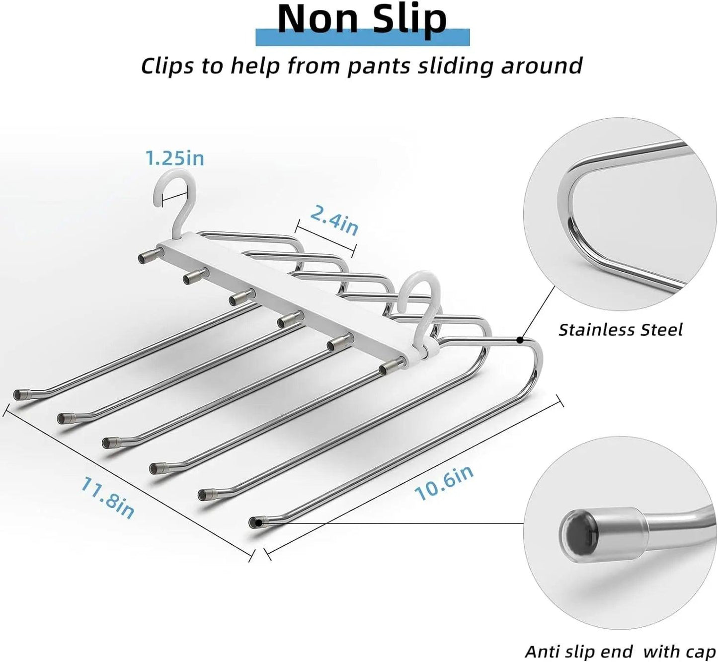 5 Pants Hanger Rack Slack Trousers Hanger - SHOP FAST 5 Pants Hanger Rack Slack Trousers Hanger