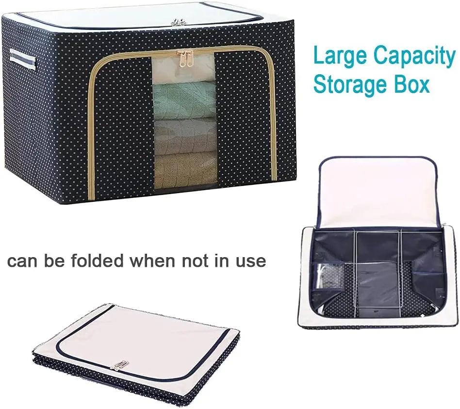 Oxford Cloth Steel Frame Storage Box for Clothing SHOP FAST