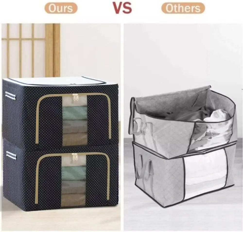 Oxford Cloth Steel Frame Storage Box for Clothing SHOP FAST