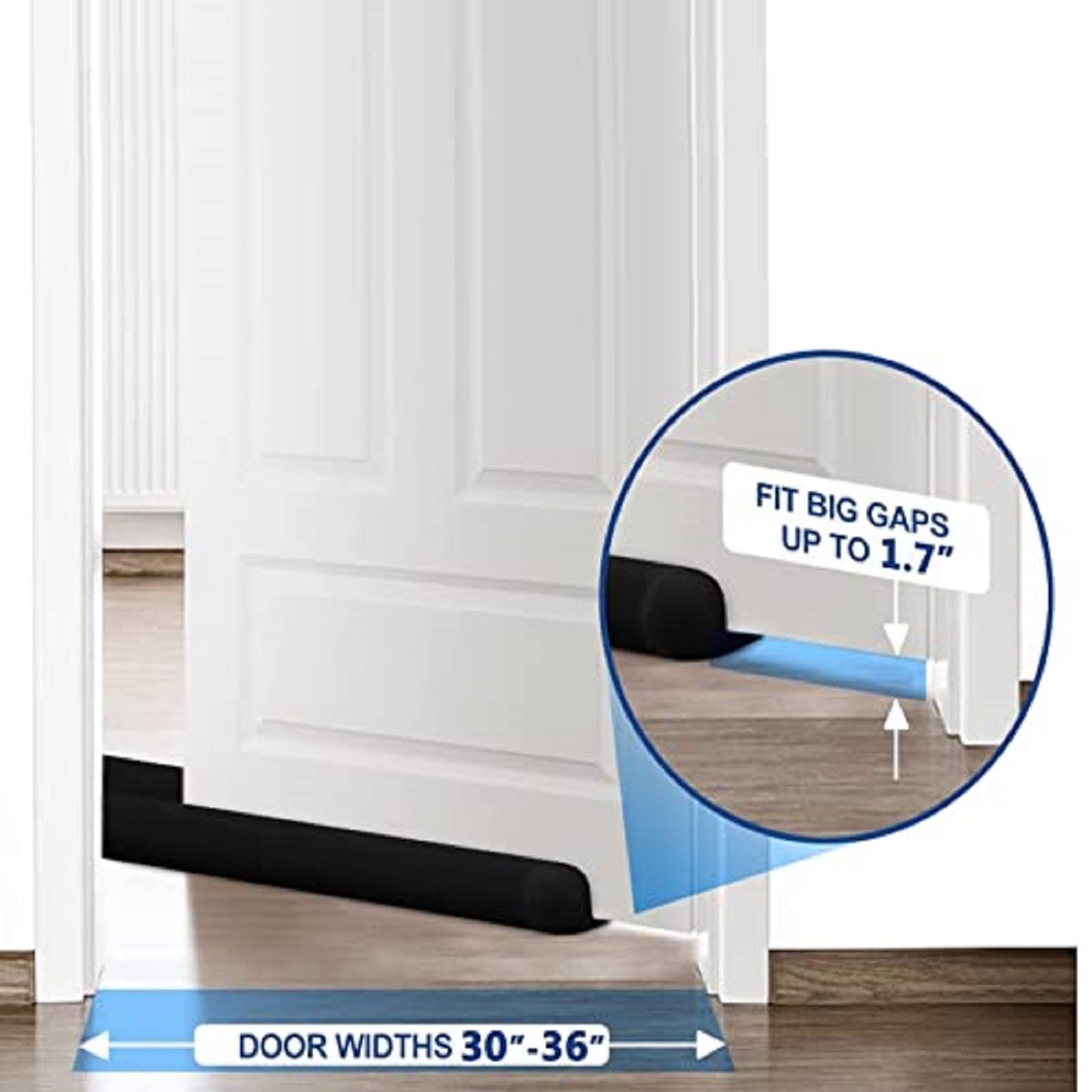 Large Door Draft Stopper for Bottom of Doors 36 Inch Under Door Draft Noise Blocker - SHOP FAST
