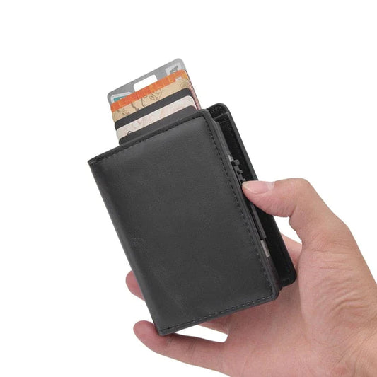Men's Genuine Leather RFID Blocking Business Wallet - SHOP FAST Men's Genuine Leather RFID Blocking Business Wallet